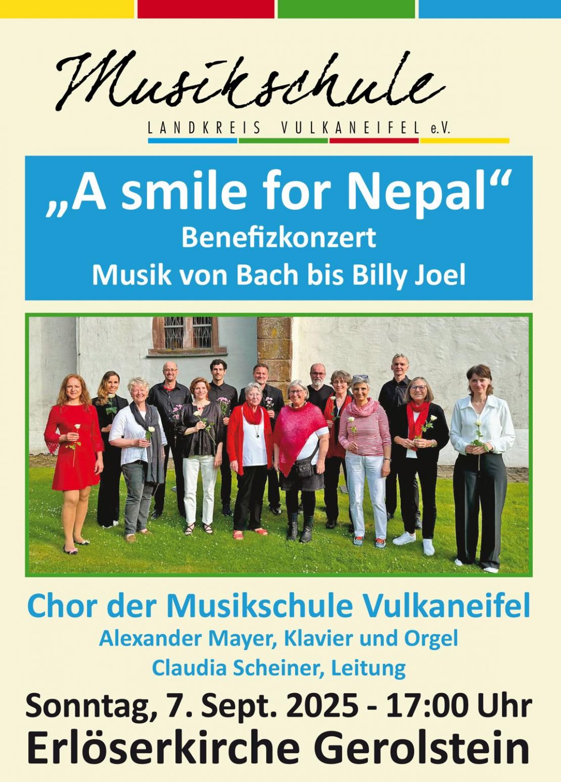 „A smile for Nepal“ – Benefizkonzert des Chores der Musikschule
