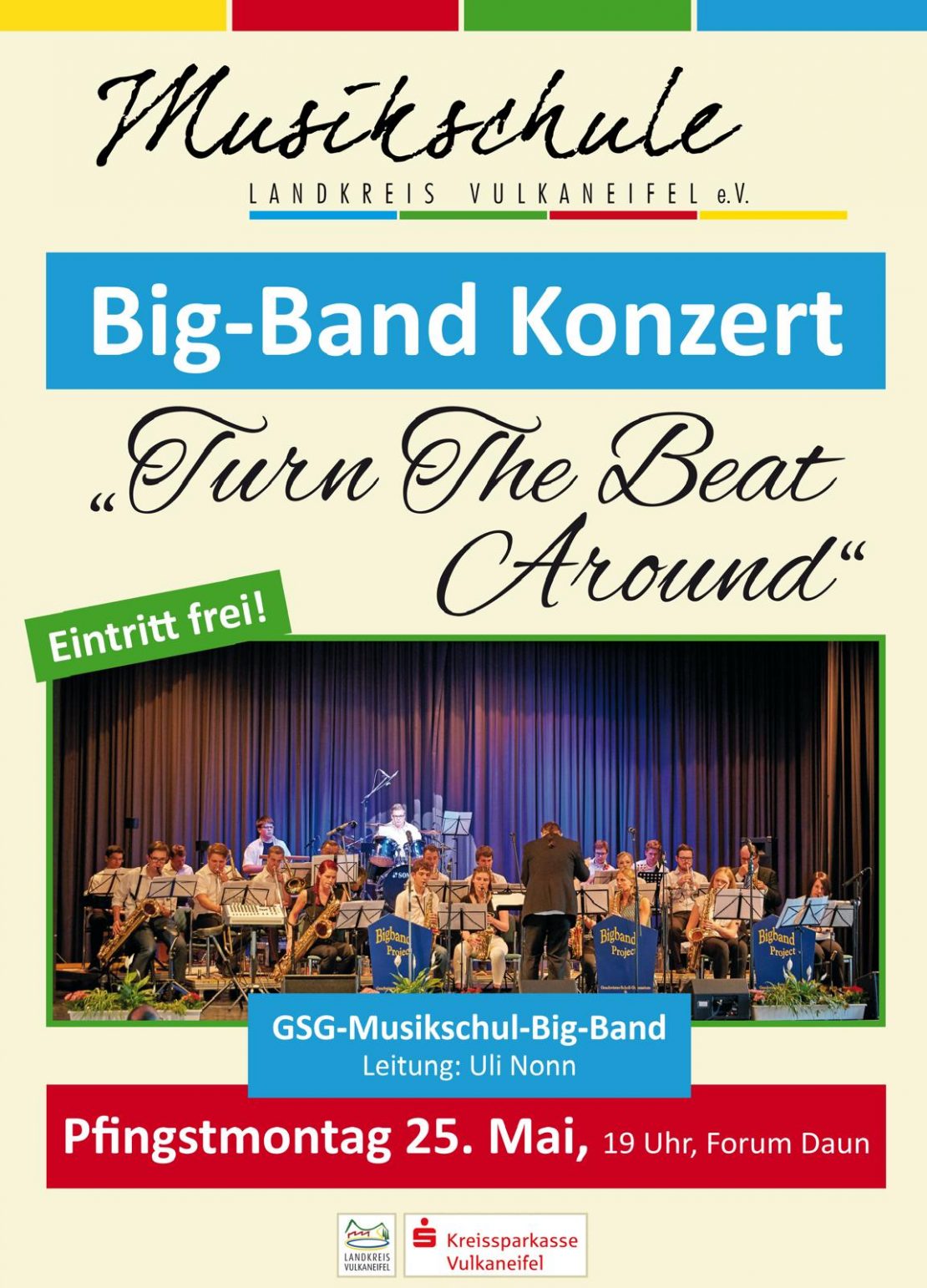 Turn the beat around – Bigband Konzert an Pfingstmontag